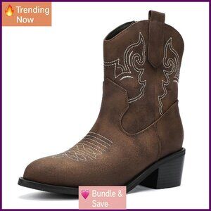 Wide Width Chelsea Boots Women Ankle Low Heel Lug Sole Western Booties